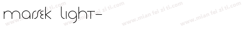 Marsek Light字体转换